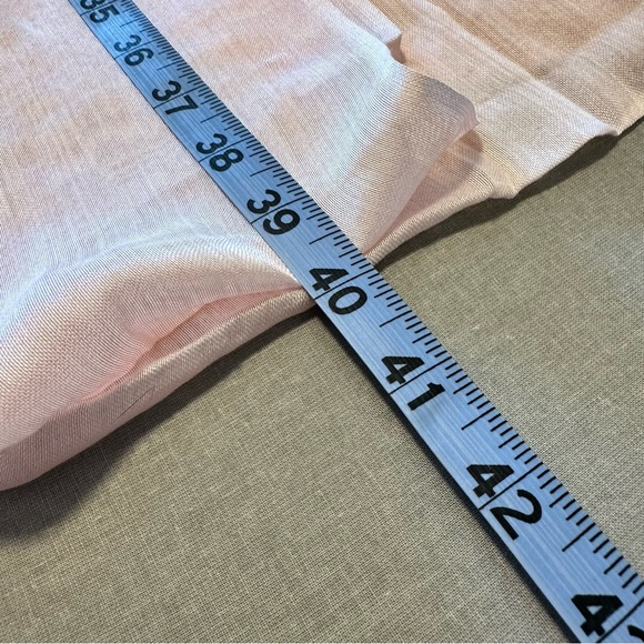 Peachy Pink Satin Scarf - Picture 9 of 12